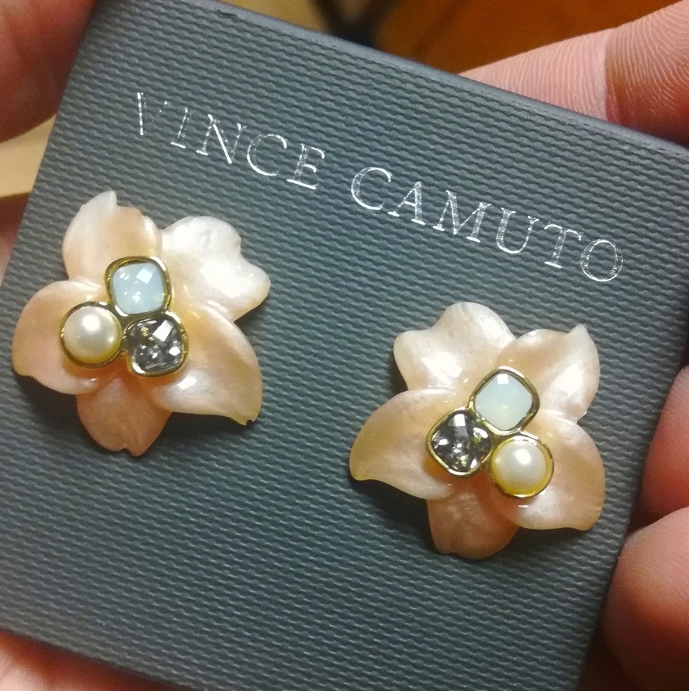 Vince Camuto Desert Flowers Dramatic Stud Earrings